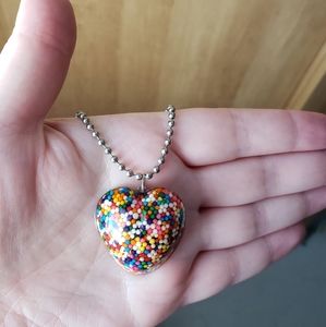 ADD ON / Heart Sprinkles Necklace